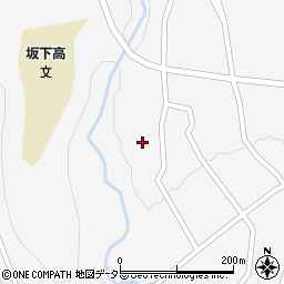 岐阜県中津川市坂下639周辺の地図