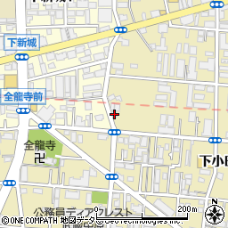 神奈川県川崎市中原区下小田中4丁目7-11周辺の地図