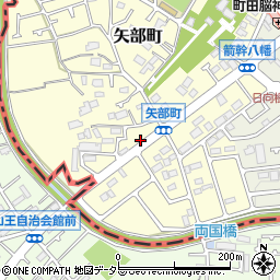 東京都町田市矢部町7周辺の地図