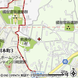 神奈川県川崎市高津区千年357周辺の地図