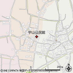 宇山公民館周辺の地図