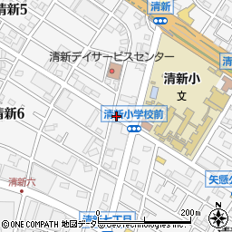 神奈川県相模原市中央区清新周辺の地図