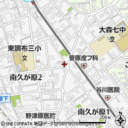 東京都大田区南久が原2丁目15-9周辺の地図