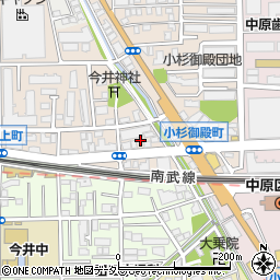 セオサイクル武蔵小杉店周辺の地図