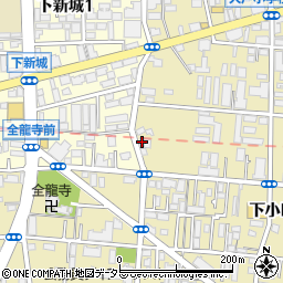 神奈川県川崎市中原区下小田中4丁目7-12周辺の地図