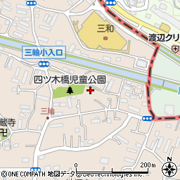 東京都町田市三輪町415周辺の地図