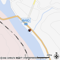 株式会社榊間石油　白川給油所周辺の地図