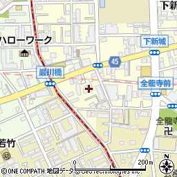 グランドステーションらいふ武蔵新城周辺の地図