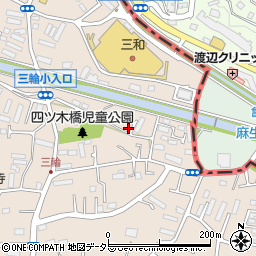 東京都町田市三輪町418周辺の地図