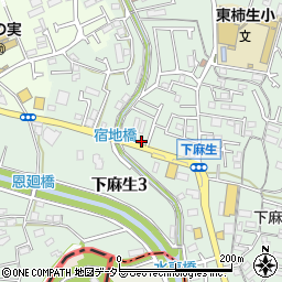 有限会社石野電気　柿生店周辺の地図