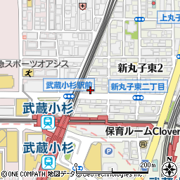 カレーハウスＣｏＣｏ壱番屋ＪＲ武蔵小杉駅北口店周辺の地図