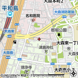 東京都大田区大森本町2丁目30周辺の地図