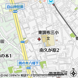 東京都大田区南久が原2丁目18-7周辺の地図