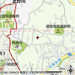神奈川県川崎市高津区千年365周辺の地図