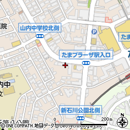 ラックテニスショップたまプラーザ店周辺の地図