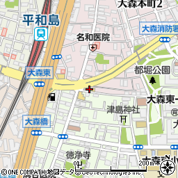 すき家環七平和島店周辺の地図
