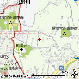神奈川県川崎市高津区千年360-11周辺の地図