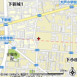 神奈川県川崎市中原区下小田中4丁目7-14周辺の地図