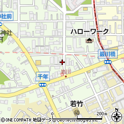 神奈川県川崎市高津区千年655周辺の地図
