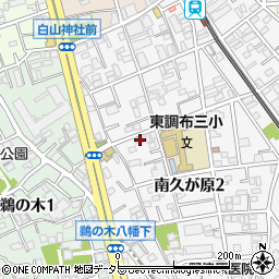 東京都大田区南久が原2丁目18-3周辺の地図