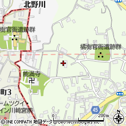 神奈川県川崎市高津区千年360-10周辺の地図