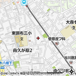 東京都大田区南久が原2丁目15-17周辺の地図