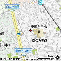 東京都大田区南久が原2丁目18-4周辺の地図