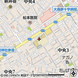 大田区立入新井第四小学校周辺の地図
