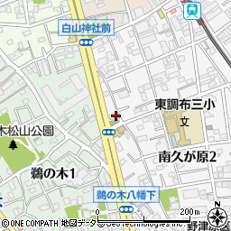 東京都大田区南久が原2丁目19-43周辺の地図