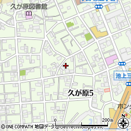 東京都大田区久が原5丁目9周辺の地図