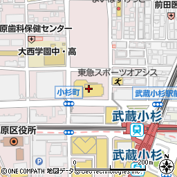 ファミリーマート武蔵小杉Ｔプレイス店周辺の地図
