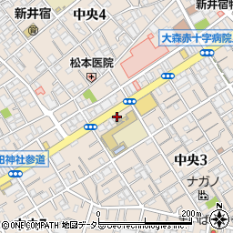 東京都大田区中央3丁目5-4周辺の地図