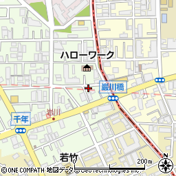 神奈川県川崎市高津区千年648-10周辺の地図