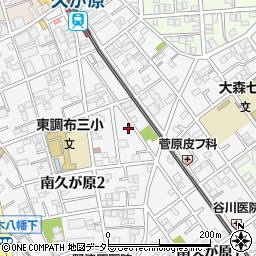 東京都大田区南久が原2丁目15-5周辺の地図