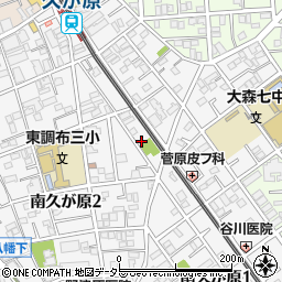 東京都大田区南久が原2丁目14周辺の地図
