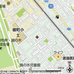 東京都大田区鵜の木3丁目21周辺の地図
