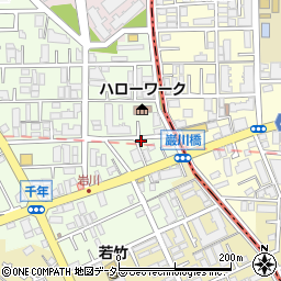 神奈川県川崎市高津区千年648-4周辺の地図