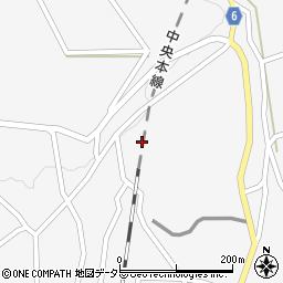 岐阜県中津川市坂下153周辺の地図