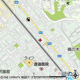 東京都大田区鵜の木3丁目9周辺の地図