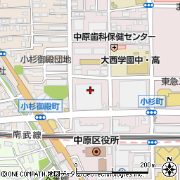 武蔵小杉コモンズ歯科周辺の地図
