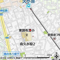 東京都大田区南久が原2丁目17-7周辺の地図