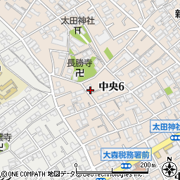 東京都大田区中央6丁目10-1周辺の地図