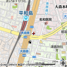 東京都大田区大森本町2丁目32周辺の地図