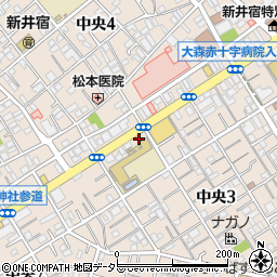 東京都大田区中央3丁目5-6周辺の地図