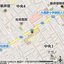 東京都大田区中央3丁目5-7周辺の地図