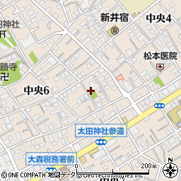 東京都大田区中央6丁目18-14周辺の地図