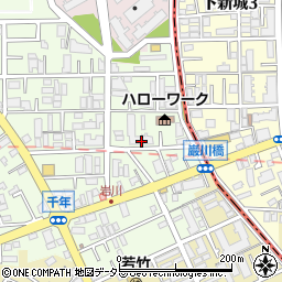 コスモ武蔵新城グレイスコート管理事務室周辺の地図