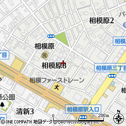 神奈川県相模原市中央区相模原8丁目周辺の地図