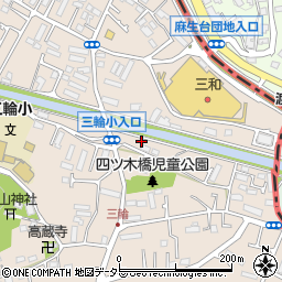 東京都町田市三輪町385-8周辺の地図