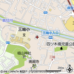 東京都町田市三輪町322周辺の地図